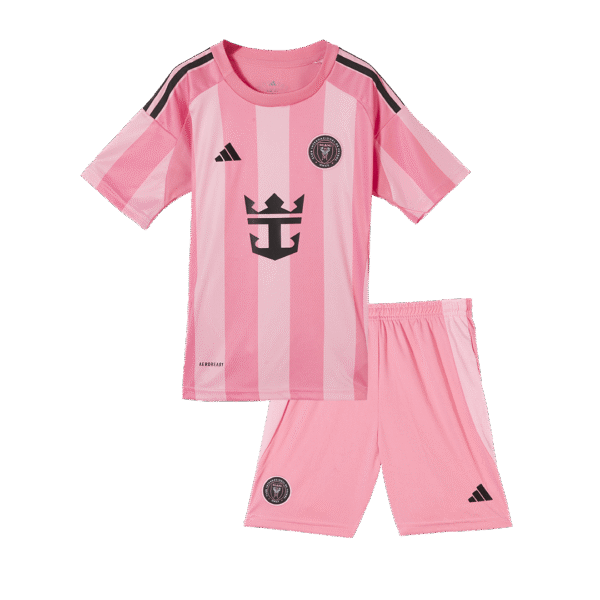 Kids Inter Miami CF Adidas Custom Home Soccer Kits 2025