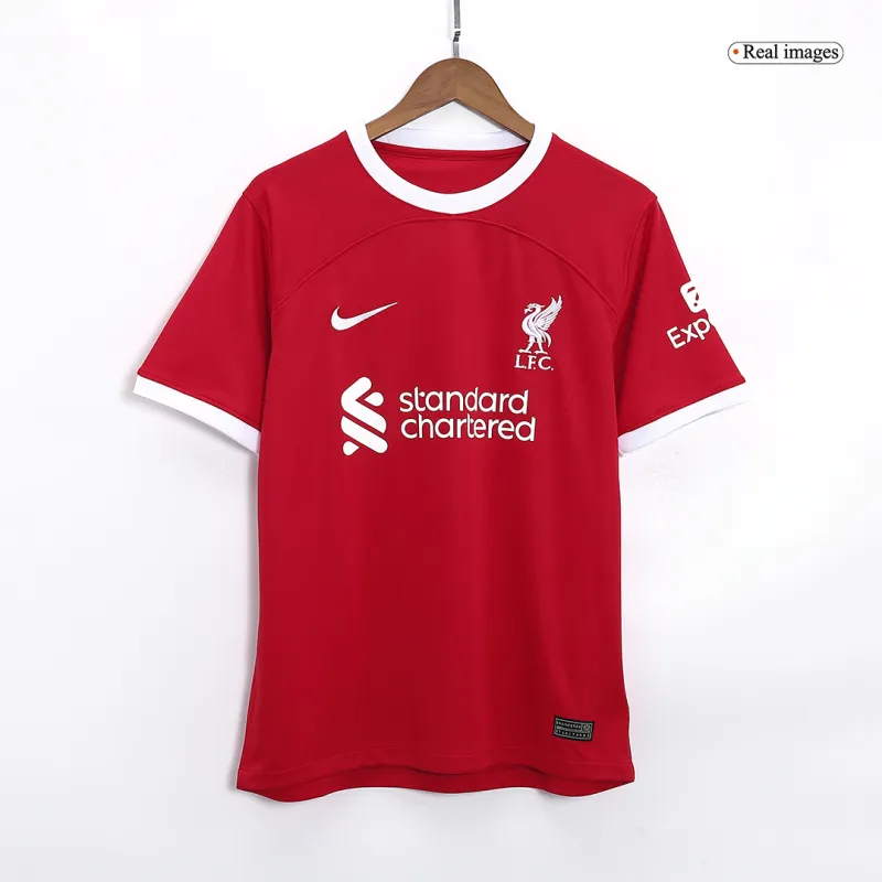 73dab906e0 2023-24 M.SALAH #11 VIRGIL #4 SZBOSZLAI #8 MAC ALLISTER #10 Liverpool Home Jersey - Image 7