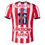 2024-25 Chivas Home CHICHARITO #14 C.COWELL #16 Soccer Jersey - Image 3