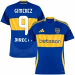 Boca Juniors Home Gimenez 9  Shirt 2024-2025 Player version Size：S-2XL Non-Customize