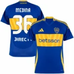Boca Juniors Home Medina 36 Shirt 2024-2025 Fan version Size：S-4XL Non-Customize