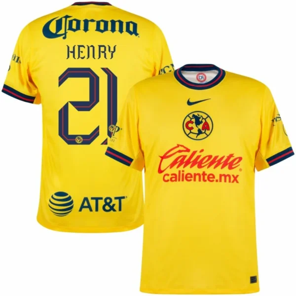 Club America Home Henry 21 Shirt 2024-2025 Player version Size：S-2XL Non-Customize