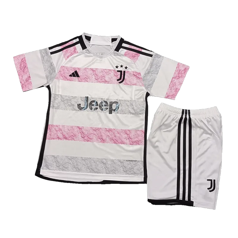 7c14faed01 2023-24  Kids Juventus Away Kit Jersey+Short - Image 5