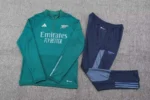 Arsenal Half-Pull Training Suit Green Football Shirt 2023/2024 - Image 3