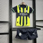 24-25 Manchester City Away Kids Kit Jersey+Shorts - Image 2