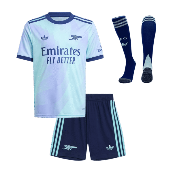 Kids Arsenal Custom Third Away Full Soccer Kits 2024-25