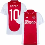 Ajax  Home Akpom 10 Shirt 2024-2025  Player version Size：S-2XL Non-Customize