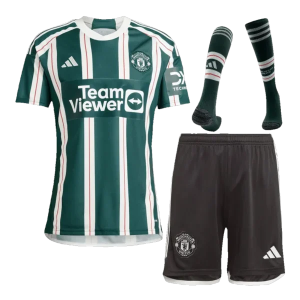 Manchester United Away Whole Kits Jersey+Shorts+Socks 2023-24