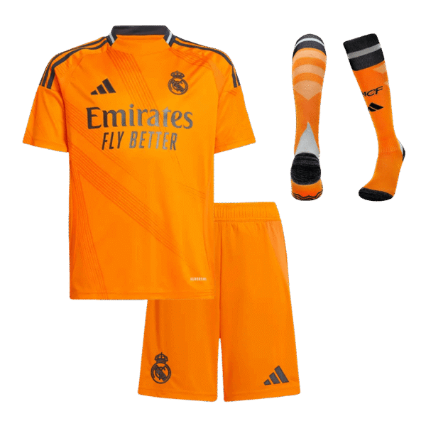 Kids Real Madrid Custom Away Full Soccer Kits 2024-25
