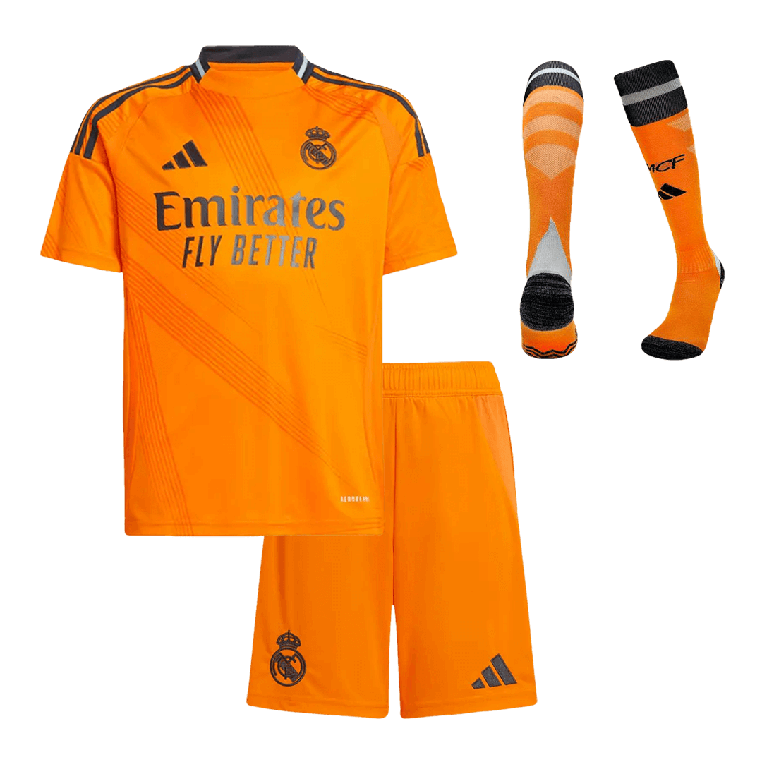 834ec0b4bd Kids Real Madrid Custom Away Full Soccer Kits 2024-25 - Image 1
