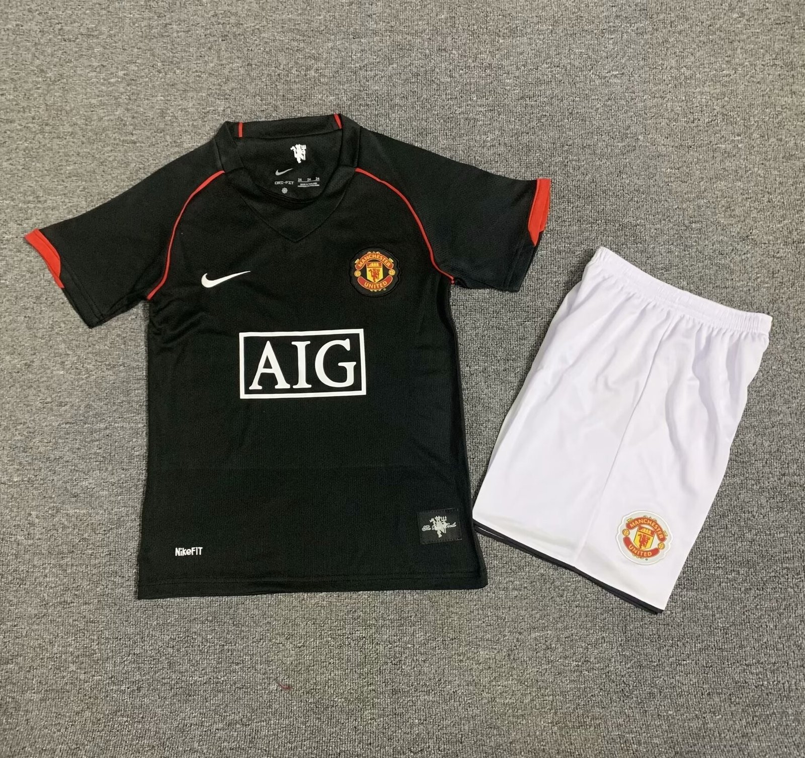 83f9e44e8b Manchester United 07-08 Away Retro Kids Kits Children Sets Football Jerseys - Image 10