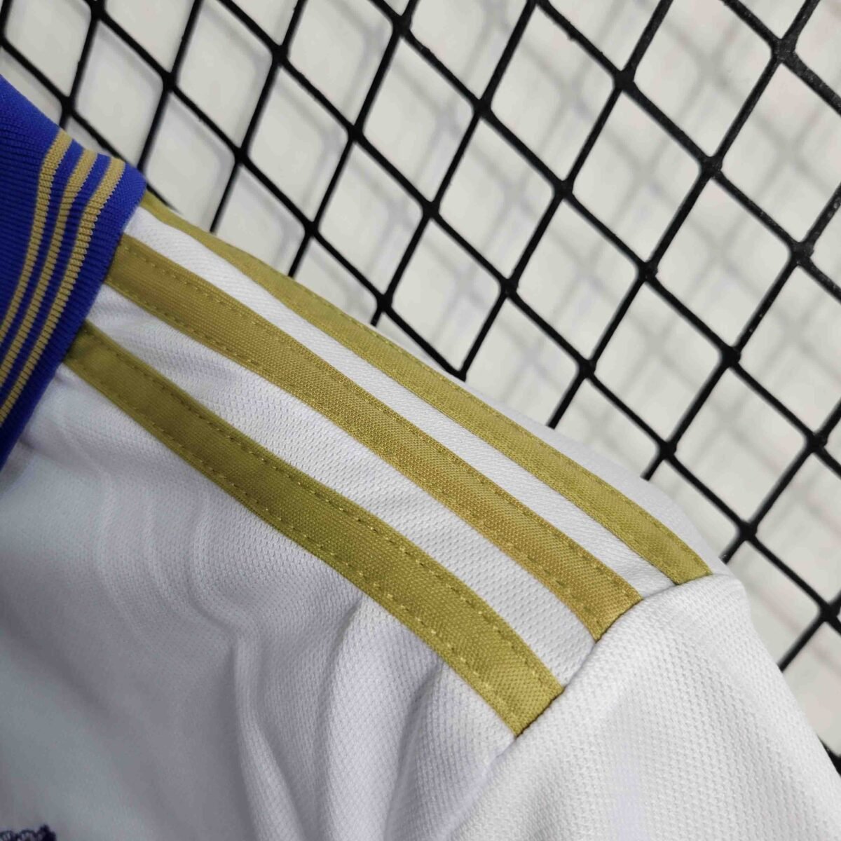 Real Madrid Adidas Men's White Polo Shirt 23-24 - Image 7