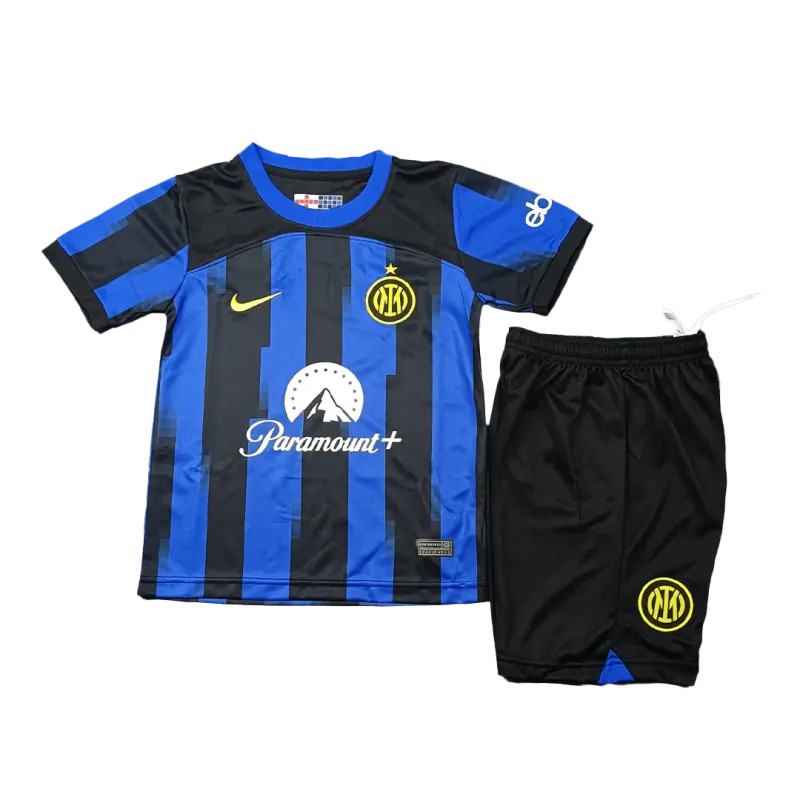 86415c92e7 Kids Inter Milan 2023/24 Home Kit Jersey+Shorts - Image 2