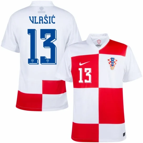 Croatia Home  Vlašić 13 Shirt 2024-2025 Fan Size：S-2XL Non-Customize