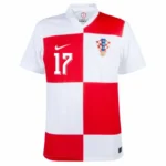 Croatia Home  Petković 17 Shirt 2024-2025 Player version Size：S-2XL Non-Customize - Image 3