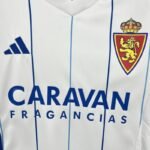 Real Zaragoza Home Kid Kits Youth Apparels Soccer Jersey 24-25 - Image 4