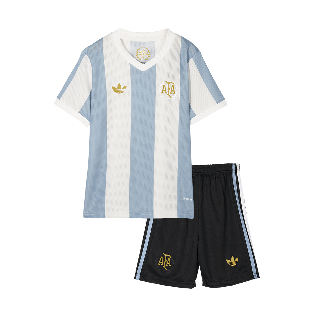 89585784c7 Kids Adidas Argentina Custom Soccer Kits 2024 50th Anniversary - Image 1