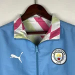 2023/2024 Manchester City Reversible Windbreaker Blue Soccer Jersey 1:1 Thai Quality - Image 3