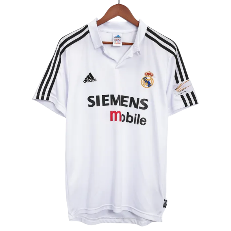 8a3edcbd26 Real Madrid Retro Soccer Jersey Home Shirt 2002-03 - Image 1