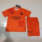 Y3 Real Madrid 24-25 Kids Kits Orange Children Sets Football Jersey - Image 5