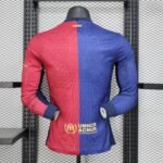 Barcelona x COLDPLAY Long sleeve Home Jersey Player Version 24-25 Shirt - Image 3