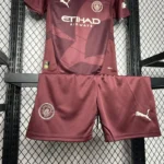 24-25 Manchester City Third Away Kids Kit Jersey+Shorts - Image 7