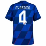 Croatia Away Gvardiol 4 Shirt 2024-2025 Player version Size：S-2XL Non-Customize - Image 2