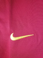 Barcelona Retro Nike Men Home Football Long Sleeve Shirt 2007-08 - Image 3