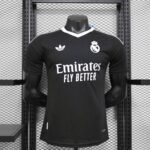 Real Madrid 24-25 Black GoalKeeper Kit Player Version Shirt Soccer Jersey - Image 2