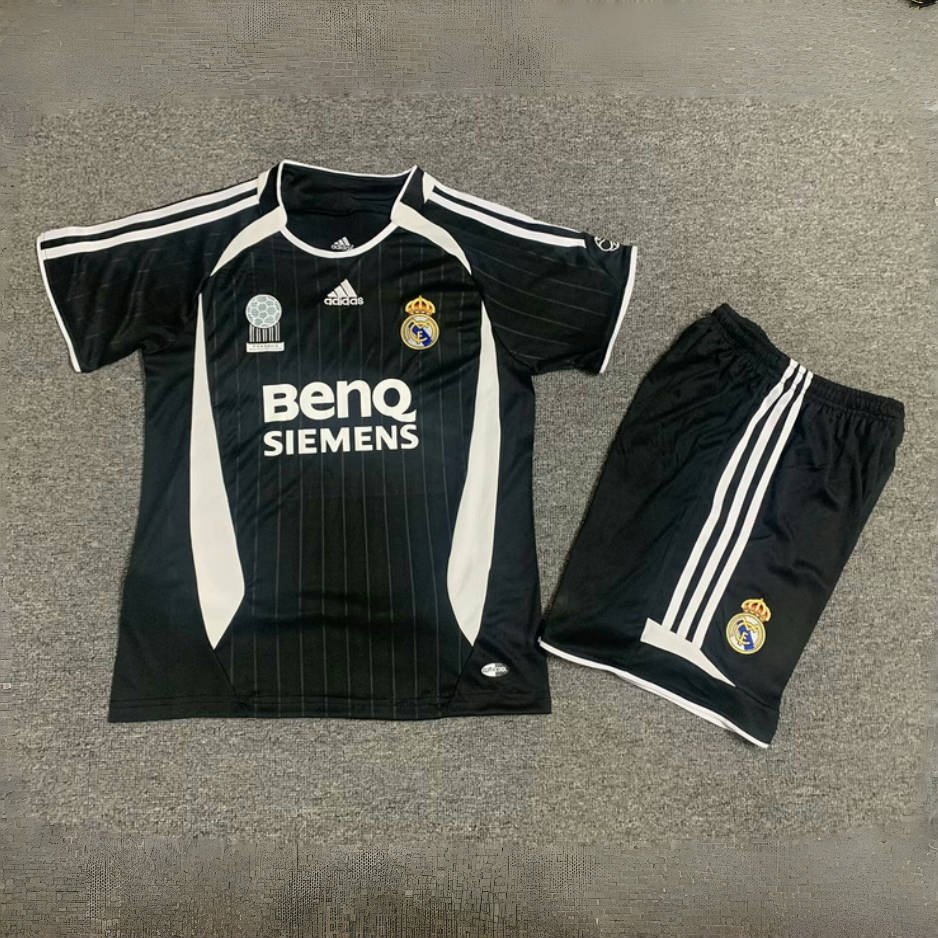 935d5b5df6 Real Madrid 06-07 Away Retro Kid Kits Vintage Youth Apparels Jersey - Image 2