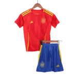 2024 Kids Spain Nation Home Kit EURO  Youth Apparels - Image 3