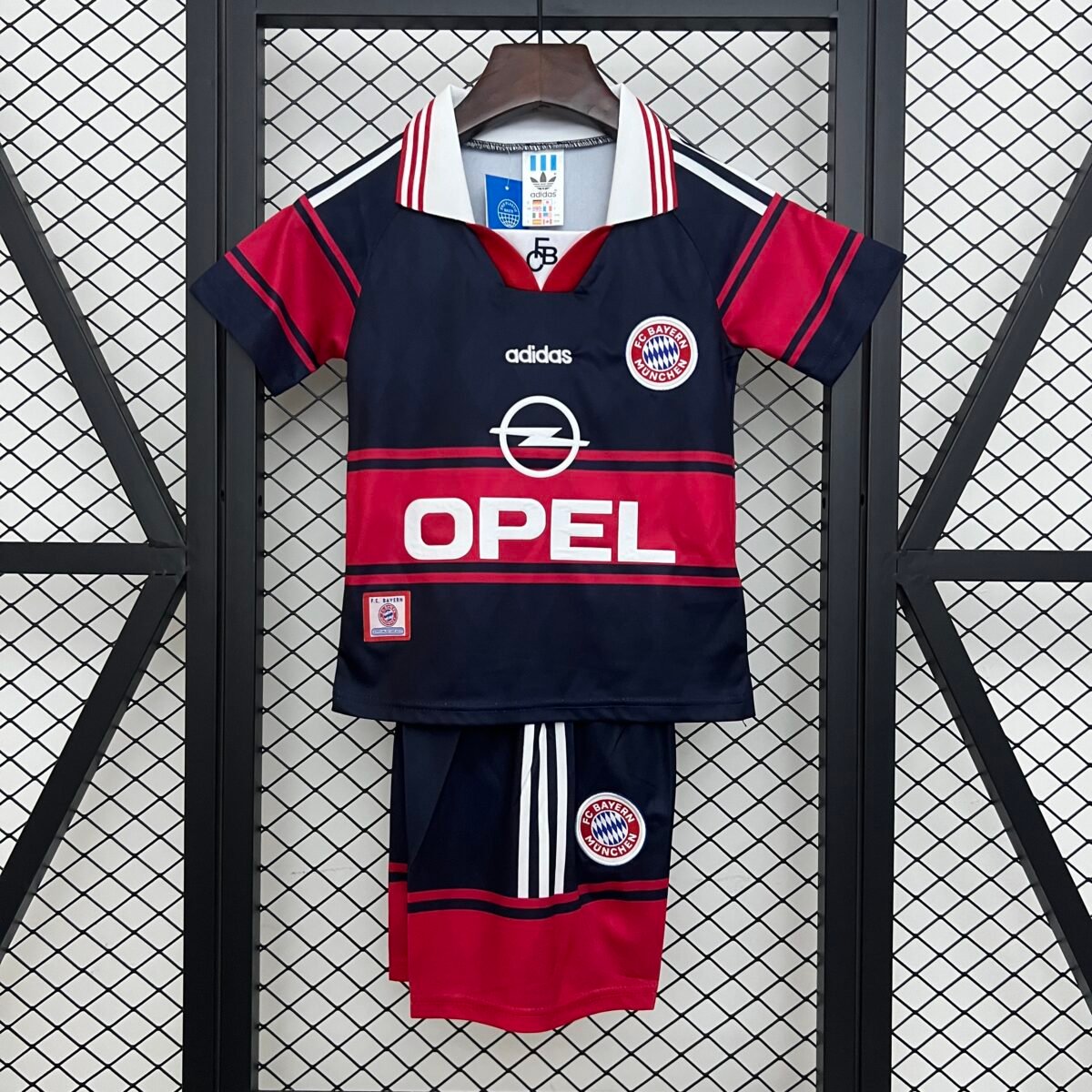Kids Bayern Munich Retro Soccer Home Kits 97-99 - Image 2