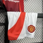 24-25 Manchester United Home Kids Jersey+Shorts - Image 7