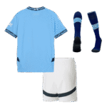 Kids Manchester City Custom Home Full Soccer Kits 2024-25 - Image 2