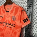24-25 Manchester City Orange Goalkeeper Jersey - Image 9