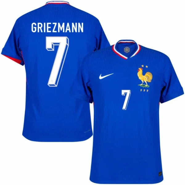 France Home Griezmann 7 Shirt 2024-2025 Player version Size：S-2XL Non-Customize
