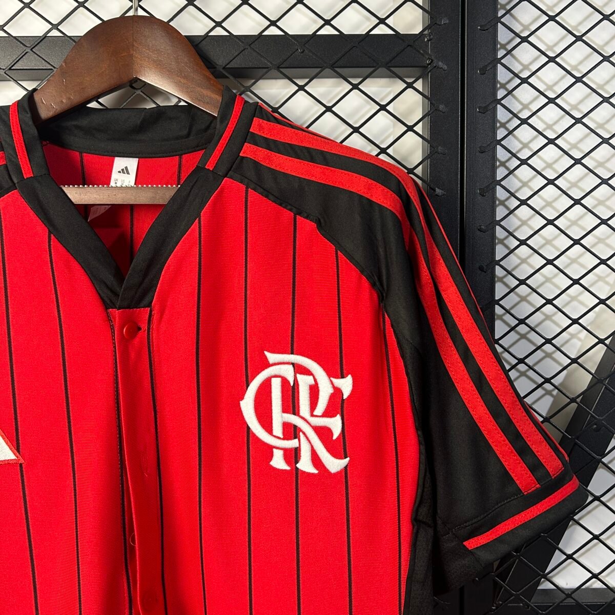CR Flamengo Baseball style Pre Match Casual Training Soccer shirt 25-26 - Image 6