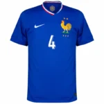France Home Upamecano 4 Shirt 2024-2025 Player version Size：S-2XL Non-Customize - Image 3