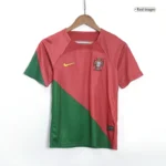 Portugal Kids World Cup 2022 Jersey Home Kit(Jersey+Shorts) - Image 2