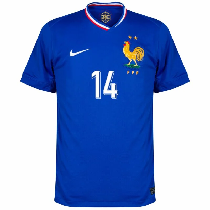 986-0004226245 France Home Rabiot 14 Shirt 2024-2025 Fan Size:S-2XL Non-Customize - Image 3