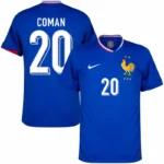 France Home Coman 20 Shirt 2024-2025 Player version Size：S-2XL Non-Customize