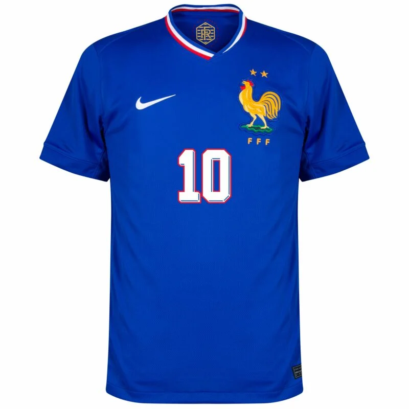 995-051625c00f France Home Zidane 10 Shirt 2024-2025 Player version Size:S-2XL Non-Customize - Image 3