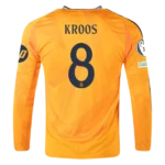 24-25 Real Madrid KROOS #8 Away Soccer Jersey Long Sleeve