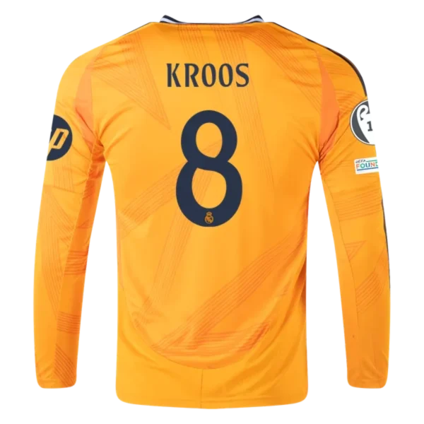 24-25 Real Madrid KROOS #8 Away Soccer Jersey Long Sleeve