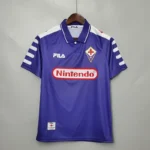 Fiorentina RUI COSTA #10 BATISTUTA #9 Retro 1998/99 Jersey Home - Image 9