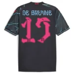Manchester City 2023/24 HAALAND #9 GREALISH #10 DE BRUYNE #17 J.ALVAREZ #19 FODEN #47 Japanese Tour Printing Third Jersey - Image 4