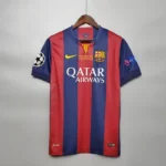 Neymar Jr #11 Barcelona Retro Jersey Home 2014-15 - Image 3