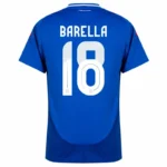 Italy Natio Home Barella 18 Shirt 2024-2025 Fan Size：S-2XL Non-Customize - Image 2