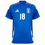 Italy Natio Home Barella 18 Shirt 2024-2025 Fan Size：S-2XL Non-Customize - Image 3