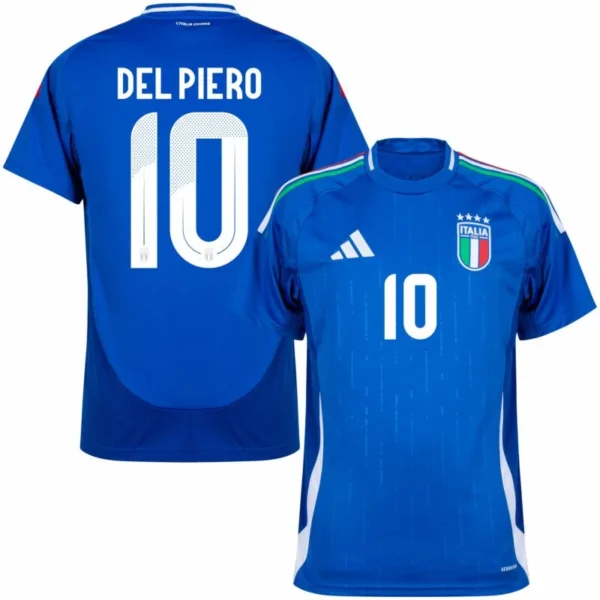 Italy Natio Home Del Piero 10 Shirt 2024-2025 Player version Size：S-2XL Non-Customize